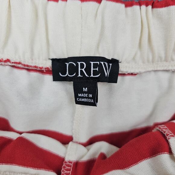 J Crew Shorts Womens Medium New Mariner Jersey Short Stripe Preppy Nautical - Picture 4 of 6